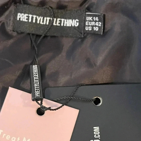 Pretty LITTLE THING ladies size 10 faux fur coat. NWT’s. Warm. Black. - Picture 10 of 14